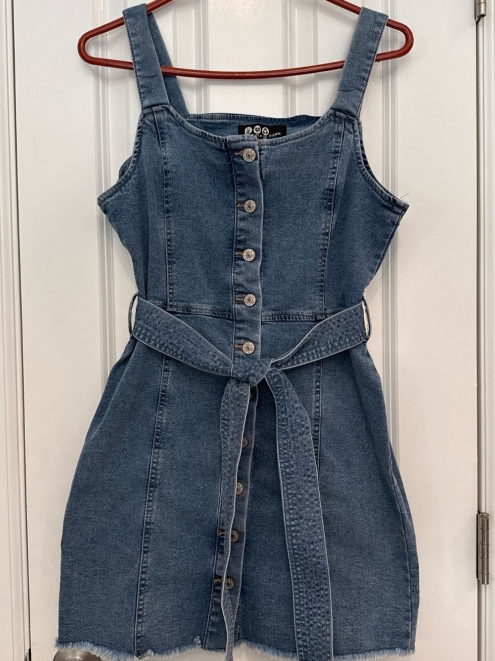 Peace Love Eco by Rewash Denim Mini Dress 💙 Size L